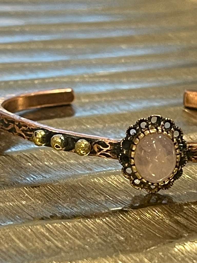 Handmade Copper Bracelet– Adjustable Minimalist Bangle