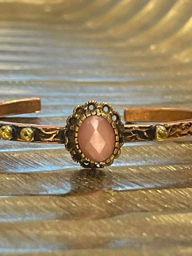 Handmade Copper Bracelet– Adjustable Minimalist Bangle