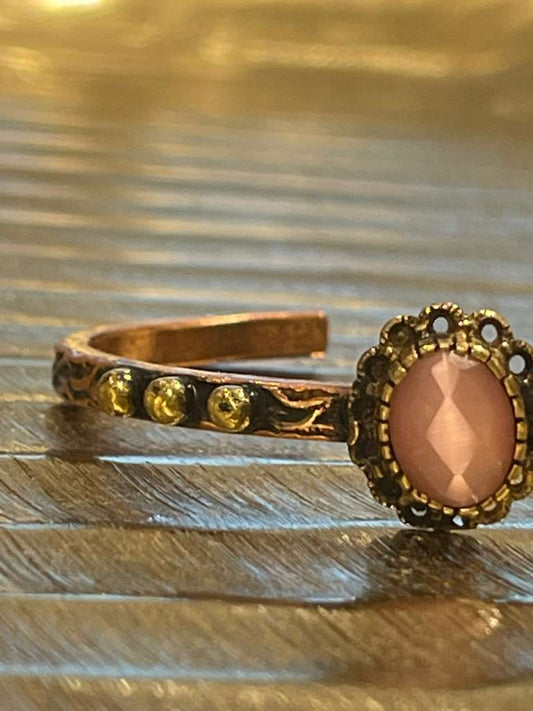 Handmade Copper Bracelet– Adjustable Minimalist Bangle