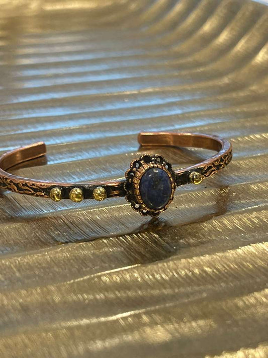 Handmade Copper Bracelet– Adjustable Minimalist Bangle