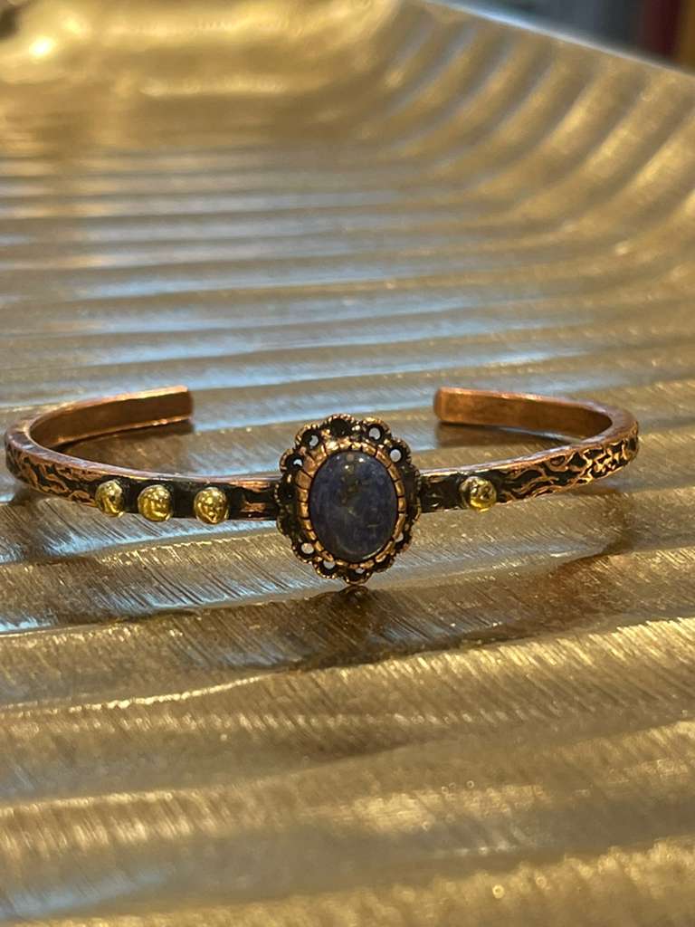 Handmade Copper Bracelet– Adjustable Minimalist Bangle