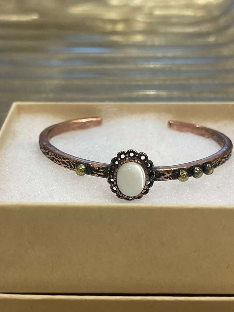 Handmade Copper Bracelet– Adjustable Minimalist Bangle