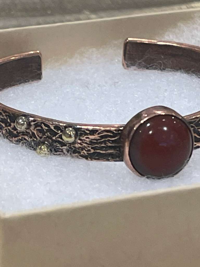 Handmade Copper Bracelet– Adjustable Minimalist Bangle