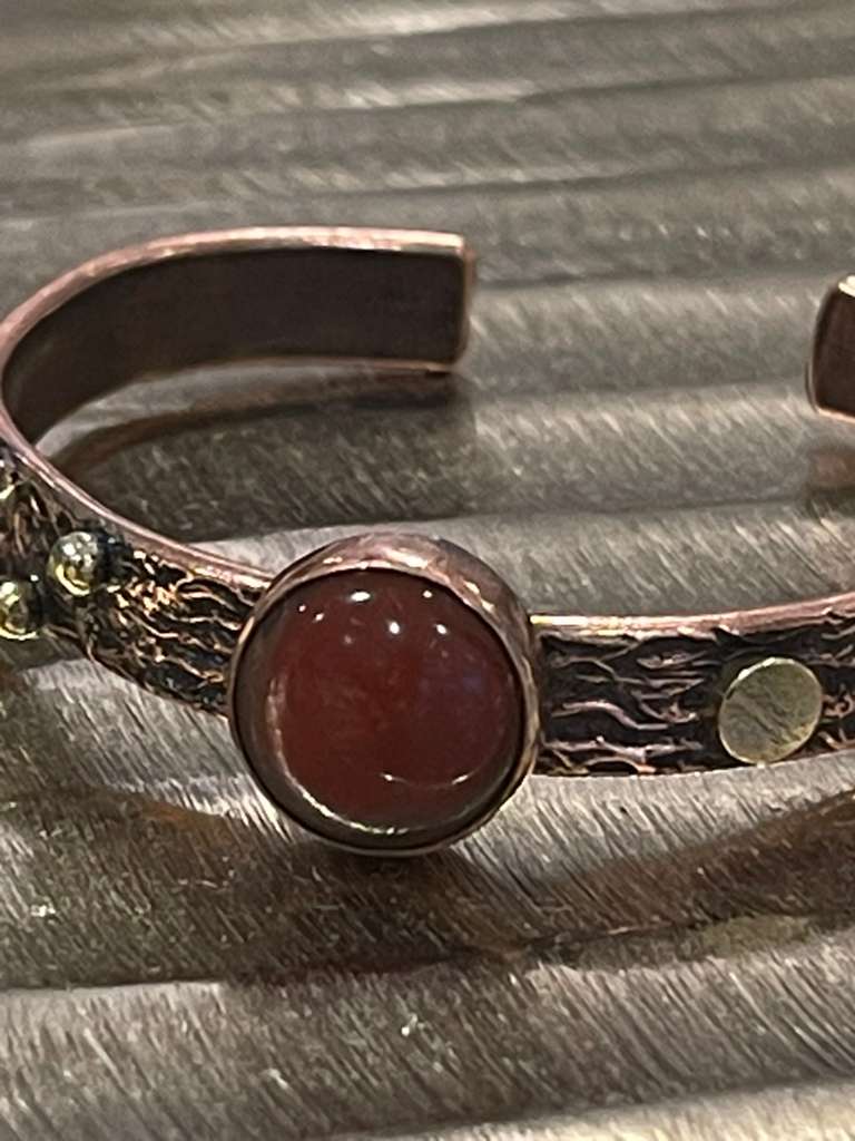 Handmade Copper Bracelet– Adjustable Minimalist Bangle