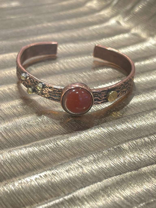 Handmade Copper Bracelet– Adjustable Minimalist Bangle