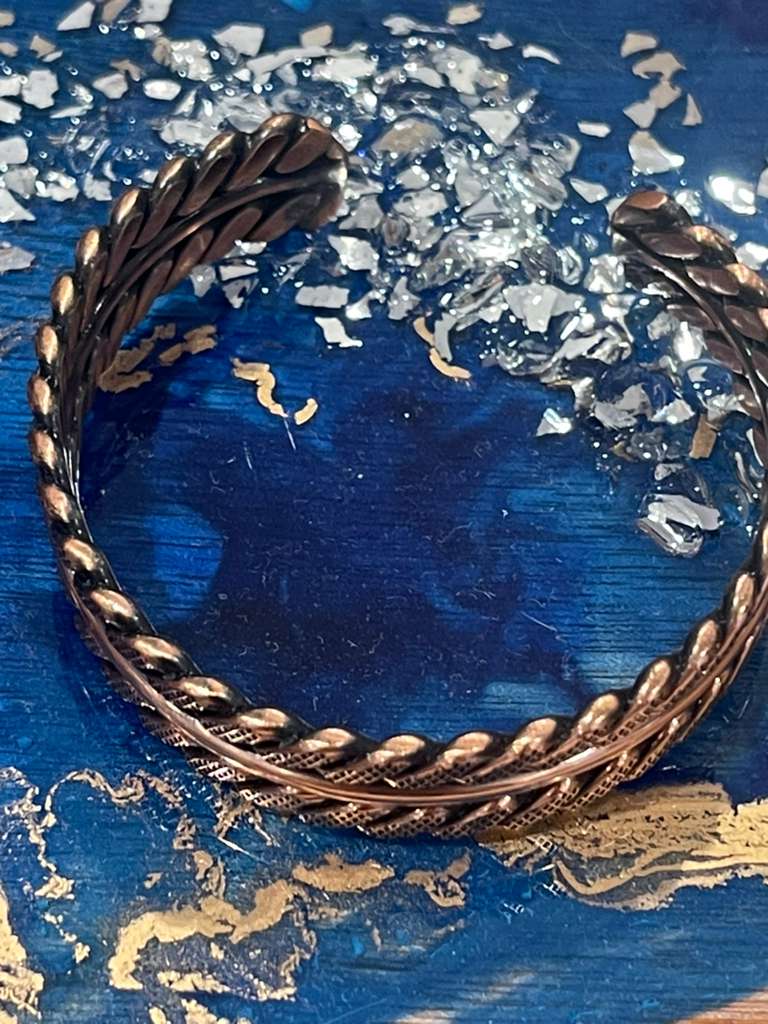 Handmade Copper Bracelet– Adjustable Minimalist Bangle