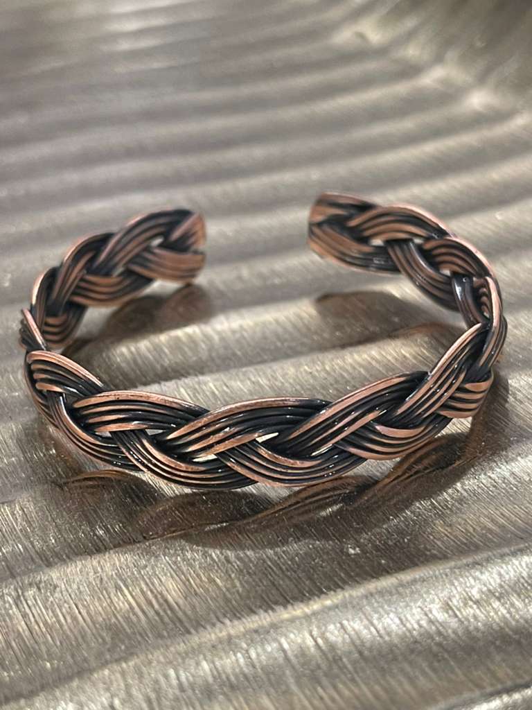 Handmade Copper Bracelet– Adjustable Minimalist Bangle