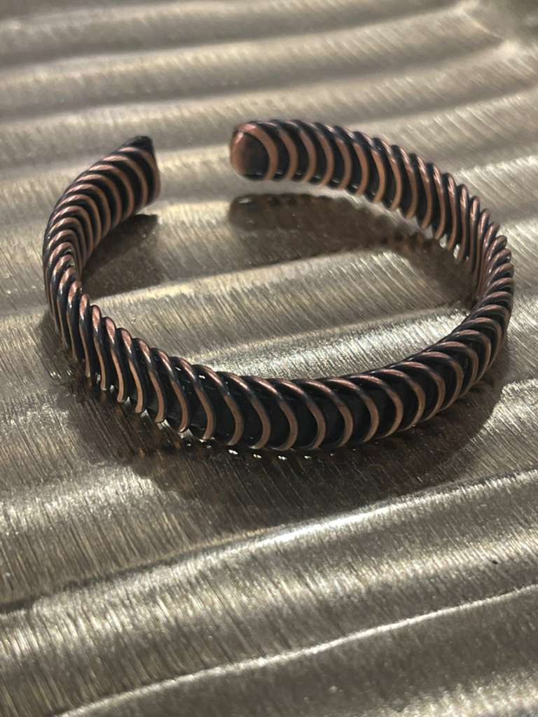 Handmade Copper Bracelet– Adjustable Minimalist Bangle