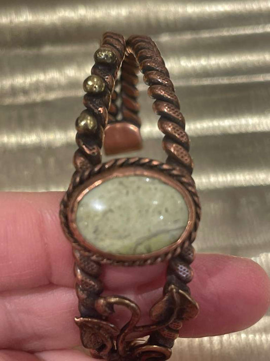 Handmade Copper Bracelet– Adjustable Minimalist Bangle