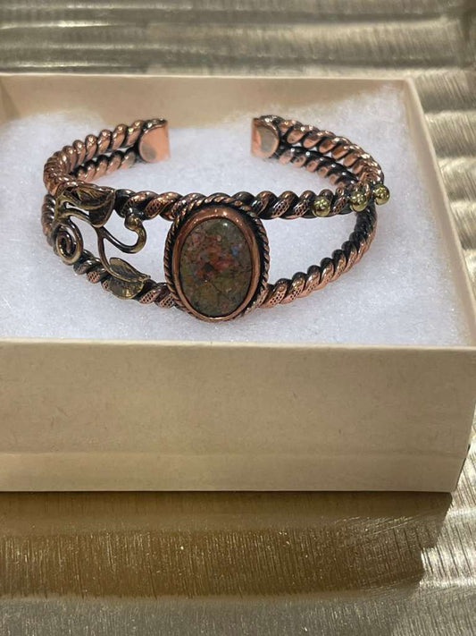 Handmade Copper Bracelet– Adjustable Minimalist Bangle