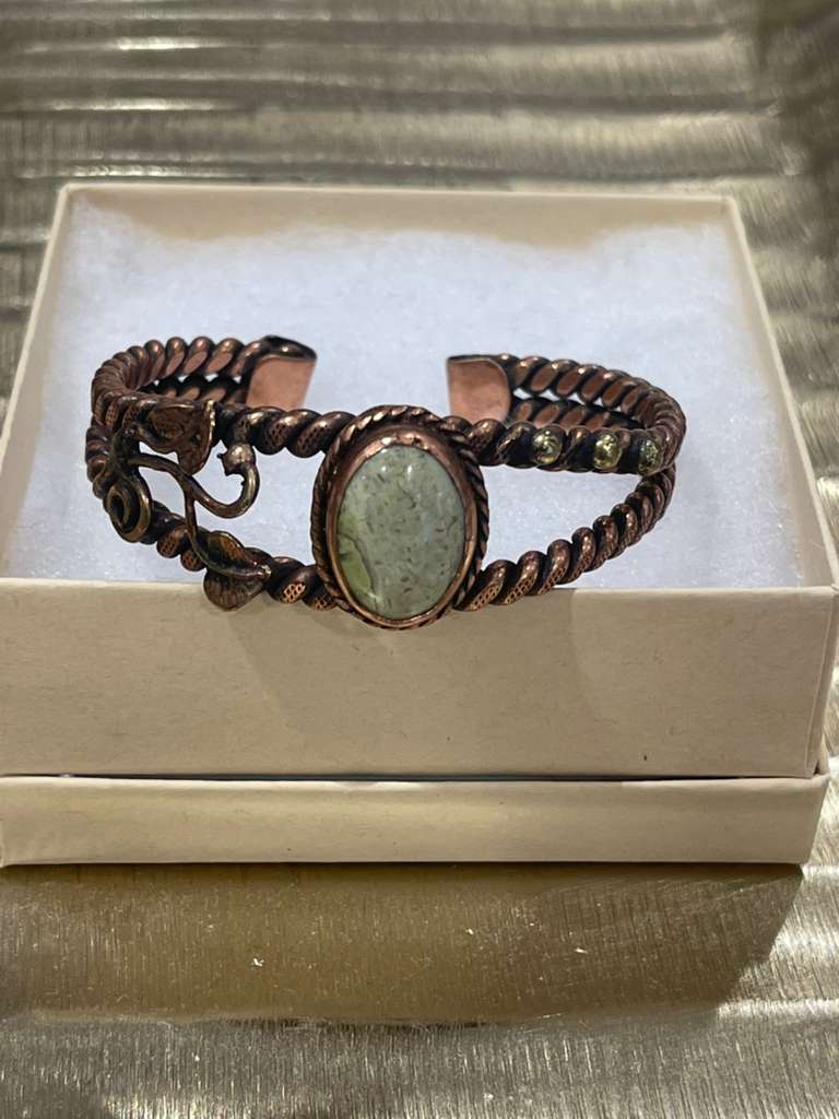 Handmade Copper Bracelet– Adjustable Minimalist Bangle