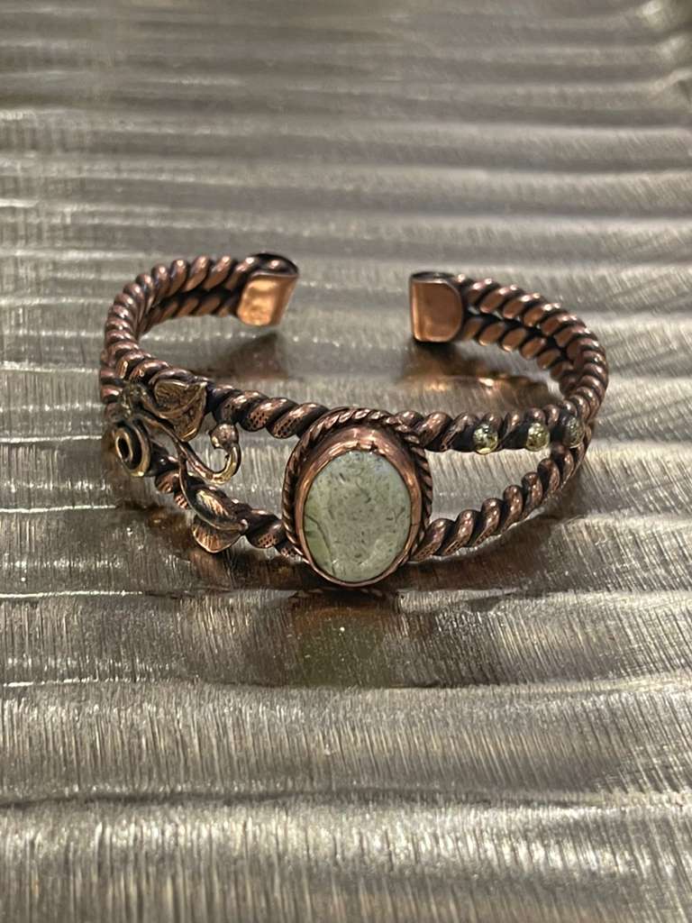 Handmade Copper Bracelet– Adjustable Minimalist Bangle