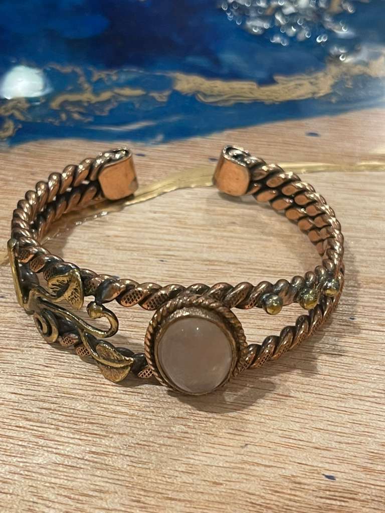 Handmade Copper Bracelet– Adjustable Minimalist Bangle