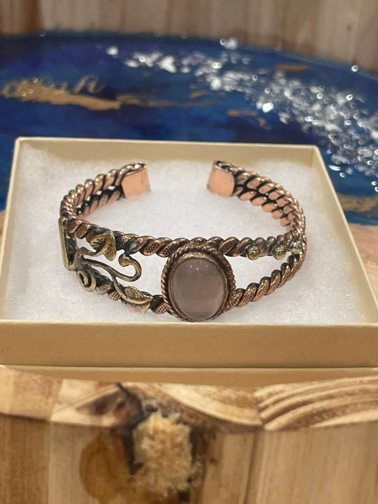 Handmade Copper Bracelet– Adjustable Minimalist Bangle