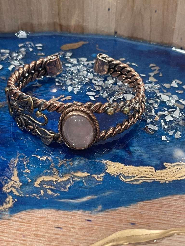 Handmade Copper Bracelet– Adjustable Minimalist Bangle