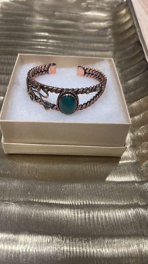 Handmade Copper Bracelet– Adjustable Minimalist Bangle