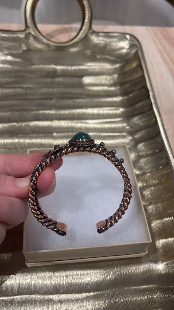 Handmade Copper Bracelet– Adjustable Minimalist Bangle