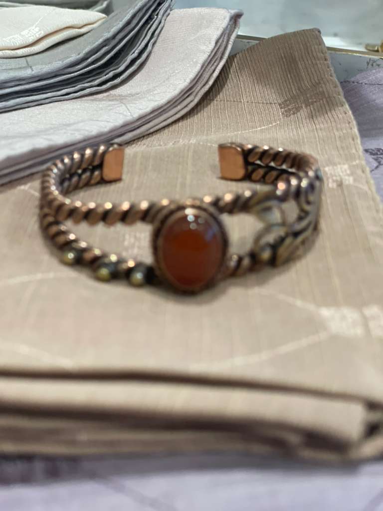 Handmade Copper Bracelet– Adjustable Minimalist Bangle