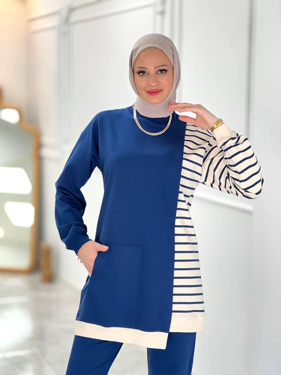 Blossom New Collection 2Pcs Elegant Blue Set