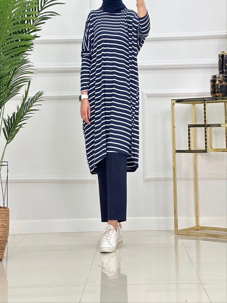 Blossom New Collection: Casual / Trend Viscose One Size Stripe Tunics