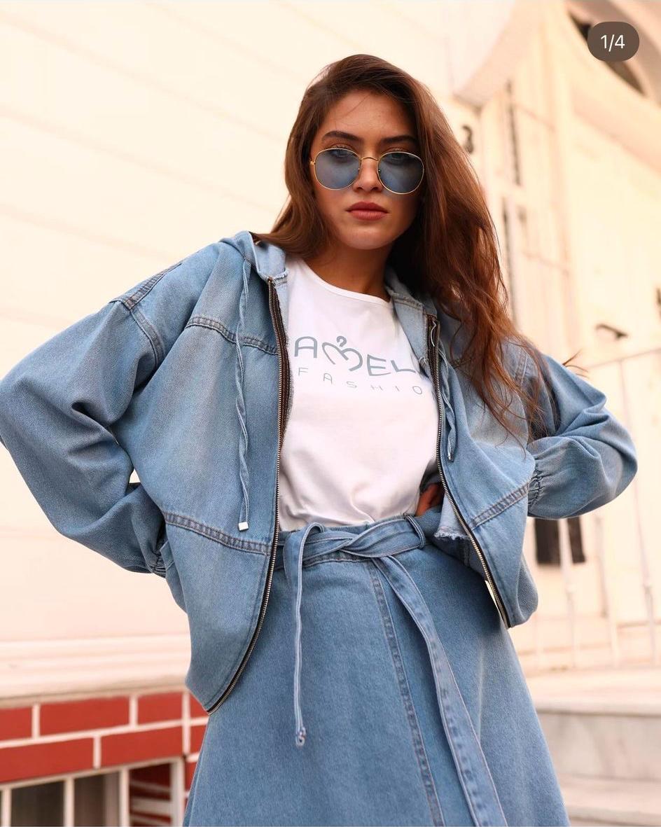 Denim Plus Size Collection 2Pcs Great Quality Jean Set