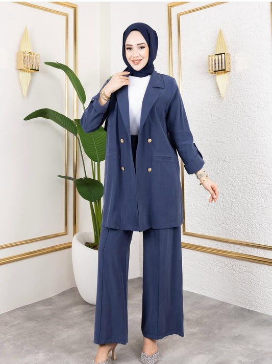 Blossom New Collection Blue Tencel/Qupra Silk Elegance Set