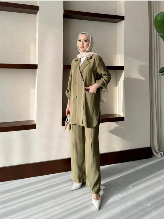 Blossom New Collection Light Blue Tencel Elegance Set