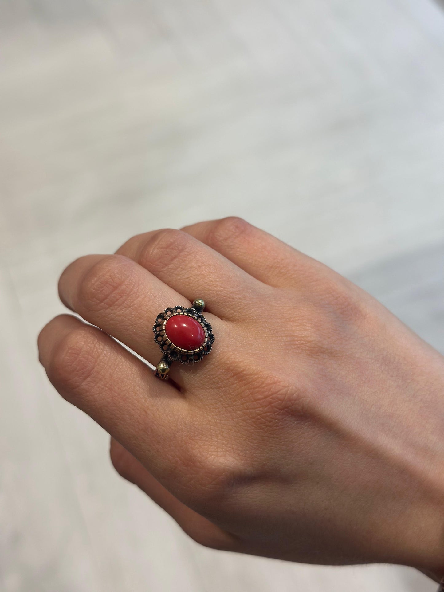 Handmade Copper Bracelet Ring Set– Adjustable Minimalist Bangle/Ring