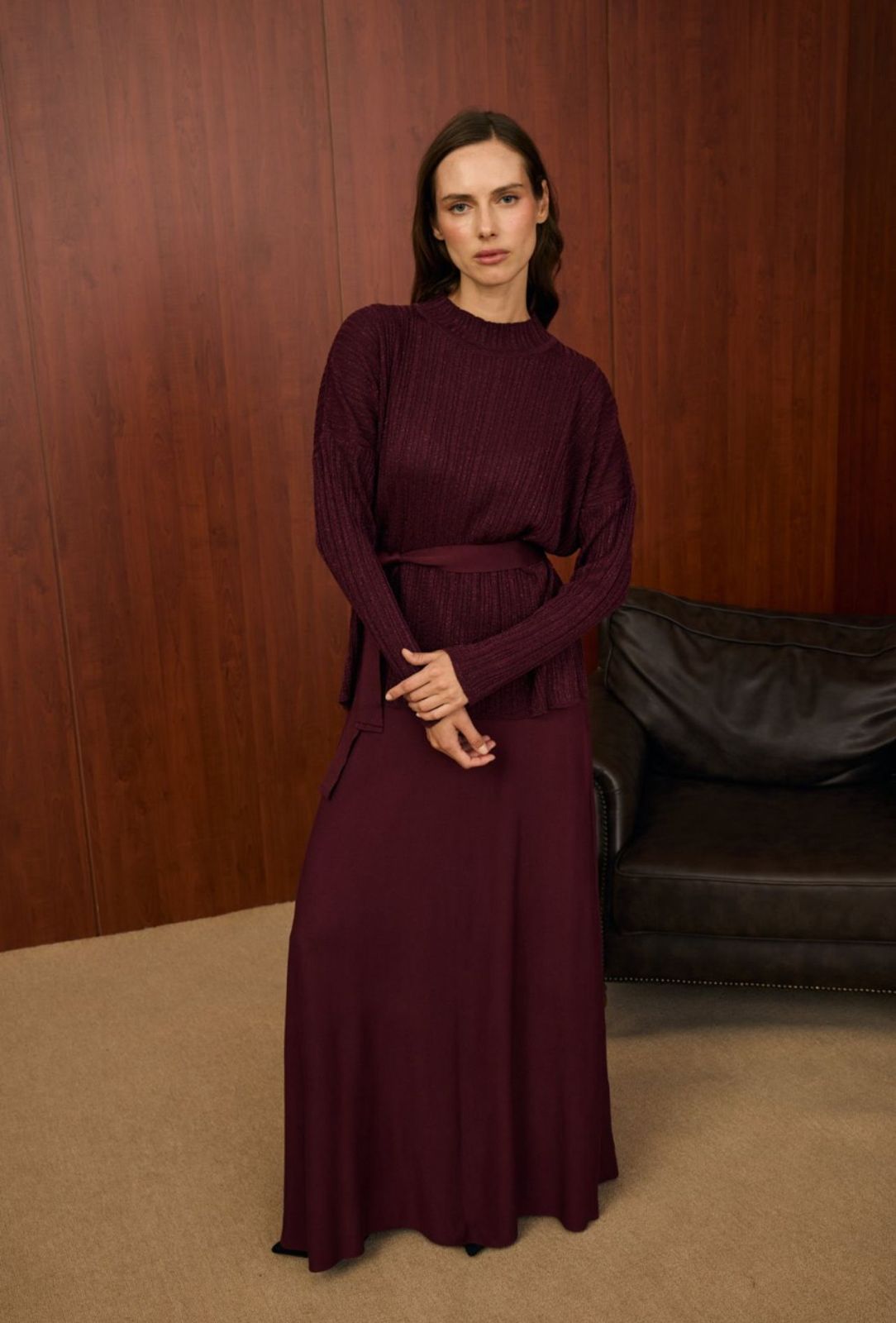 Two-piece knitted set