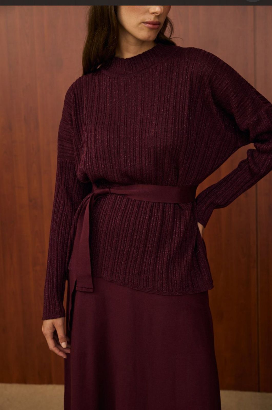 Two-piece knitted set