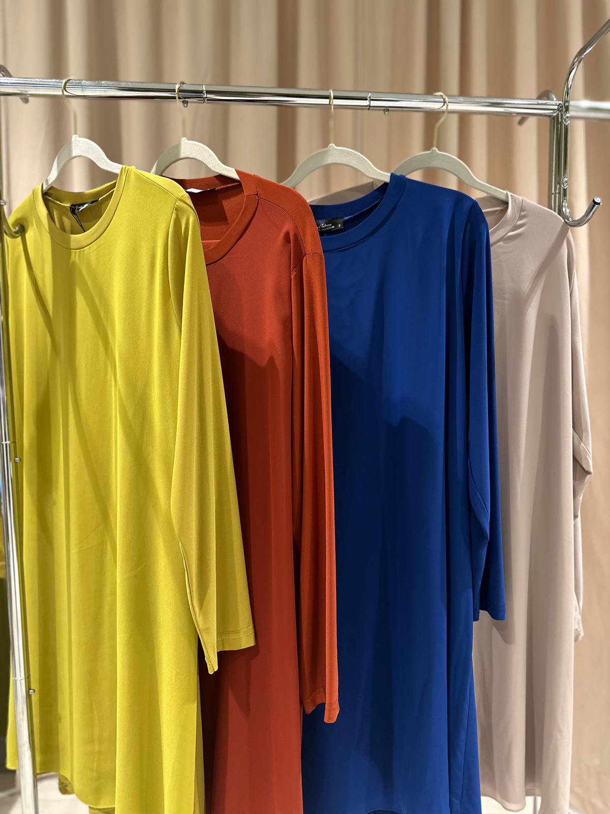 Plus Size Two-Piece Set with Tulle Detail Top (Long) – Fatma Danışman