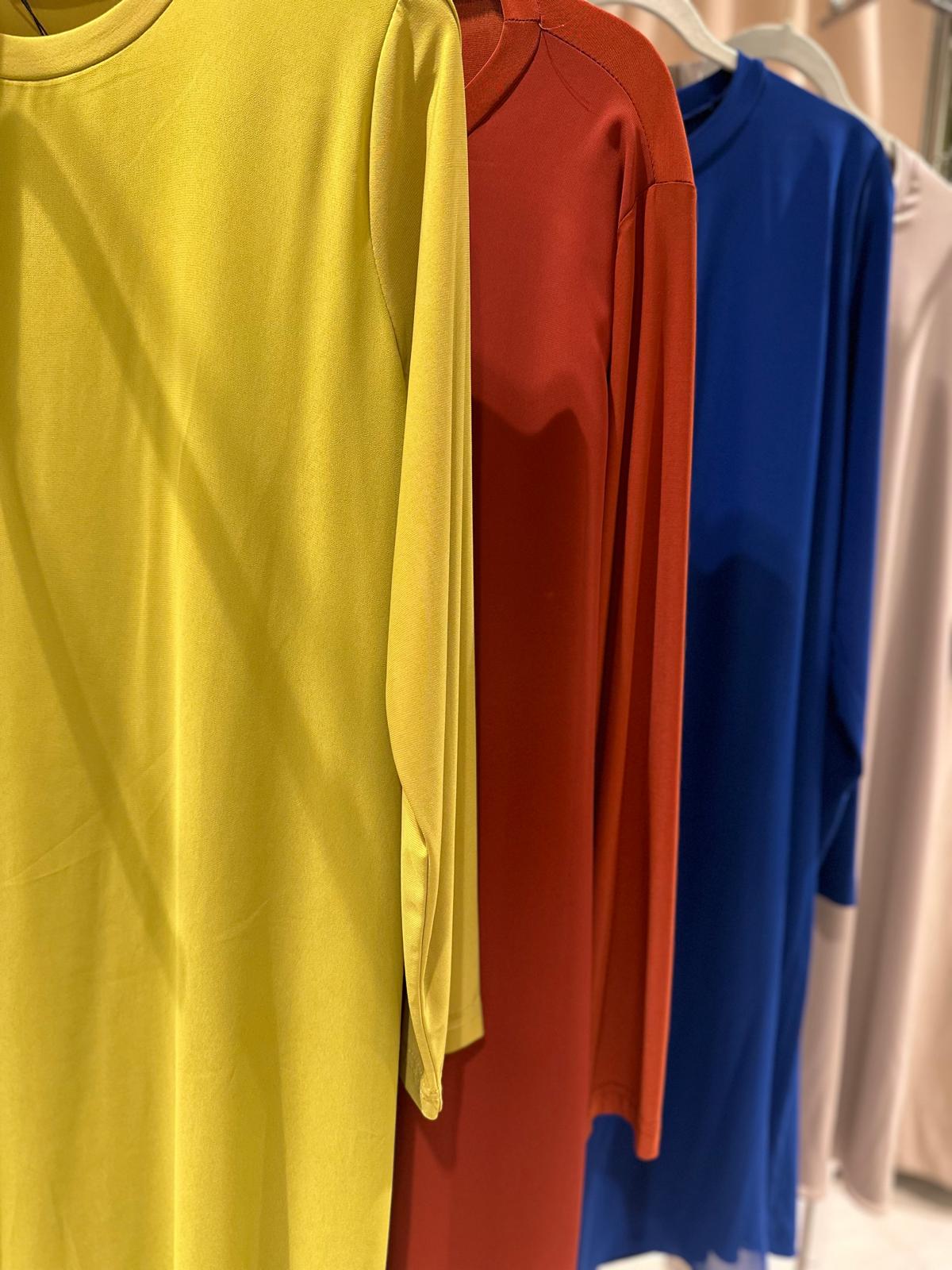 Plus Size Two-Piece Set with Tulle Detail Top (Long) – Fatma Danışman