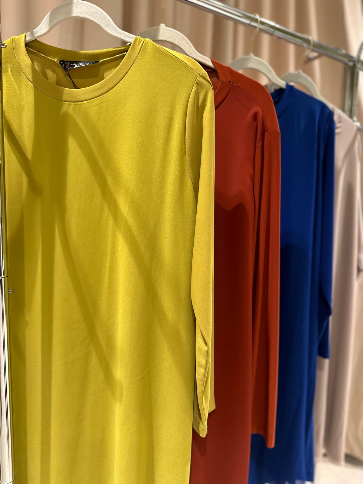 Plus Size Two-Piece Set with Tulle Detail Top (Long) – Fatma Danışman