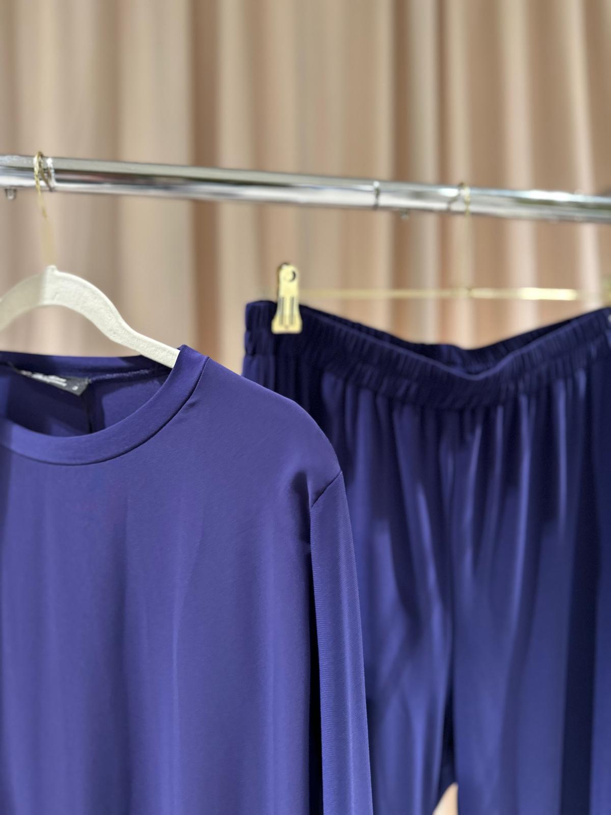 Plus Size Two-Piece Set with Tulle Detail Top (Short) – Fatma Danışman