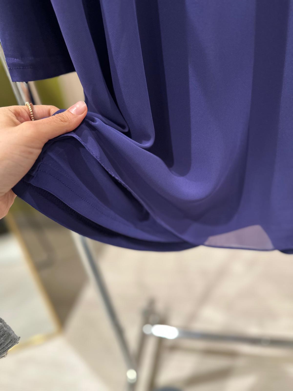 Plus Size Two-Piece Set with Tulle Detail Top (Short) – Fatma Danışman