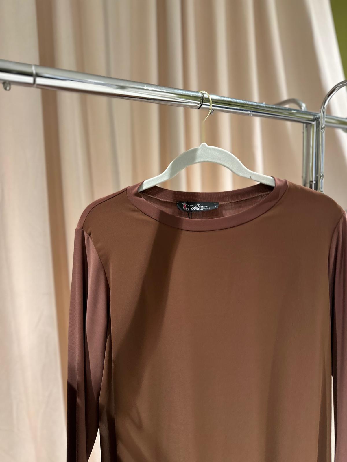 Plus Size Two-Piece Set with Tulle Detail Top (Short) – Fatma Danışman