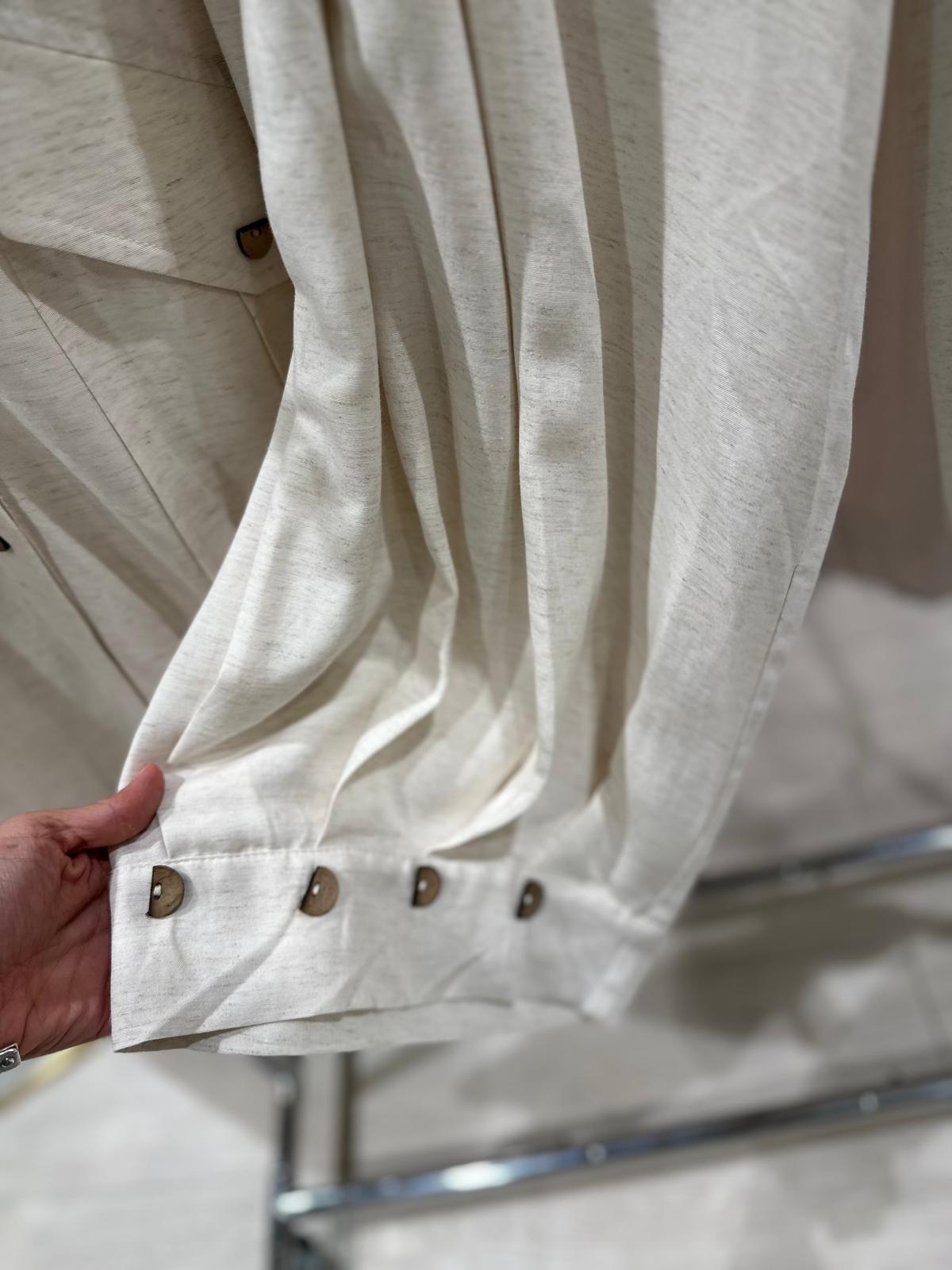 Plus Size Button-Front Top & Pants Set – Fatma Danışman