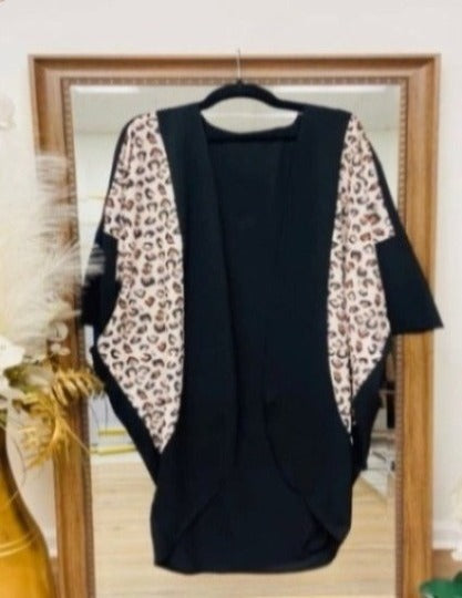 Leopard Printed Kimono/Abaya