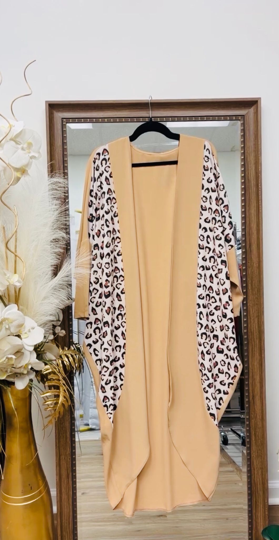 Leopard Printed Kimono/Abaya