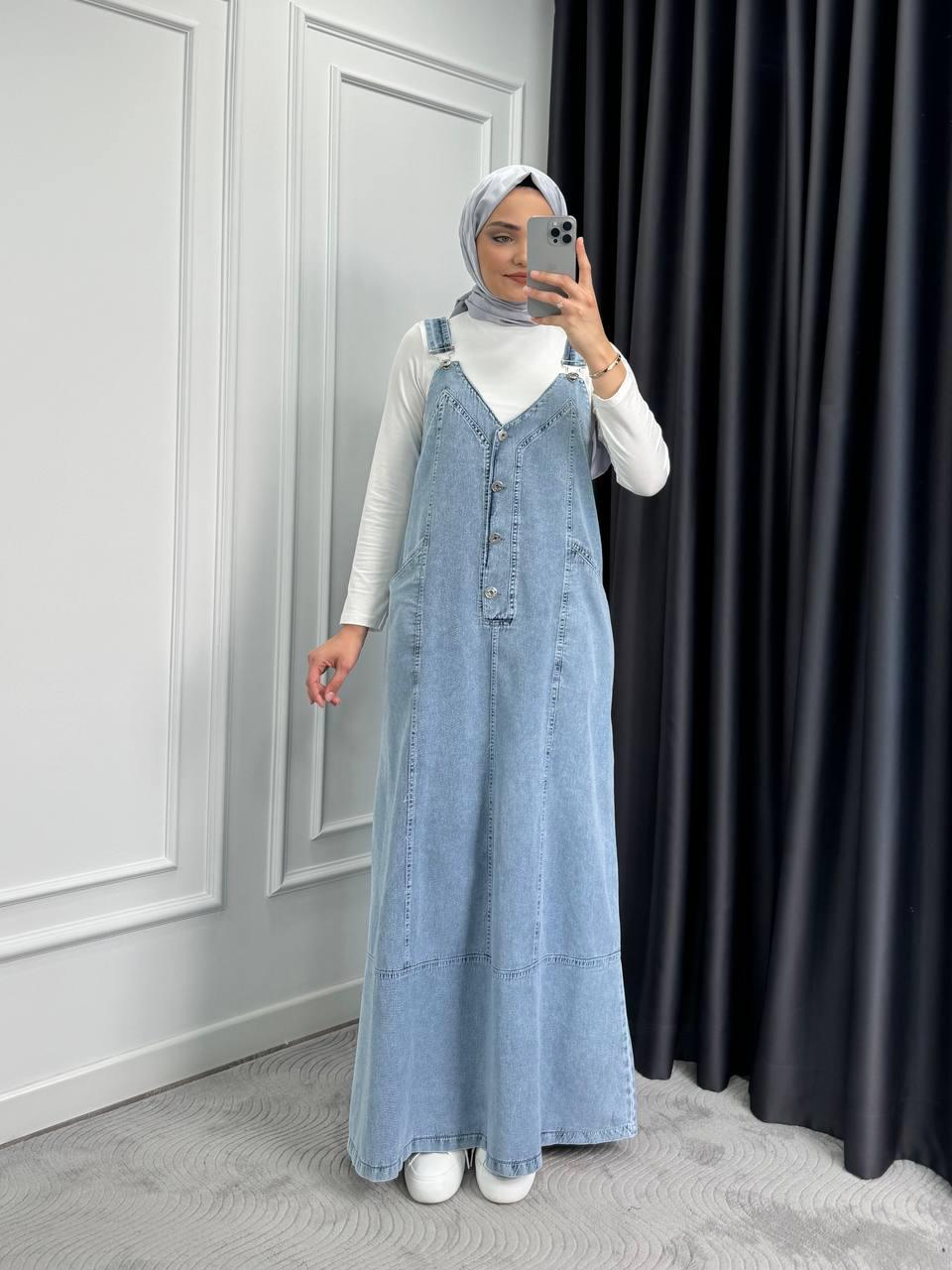 Blossom New Collection Great Quality Blue Denim/Jean Dress