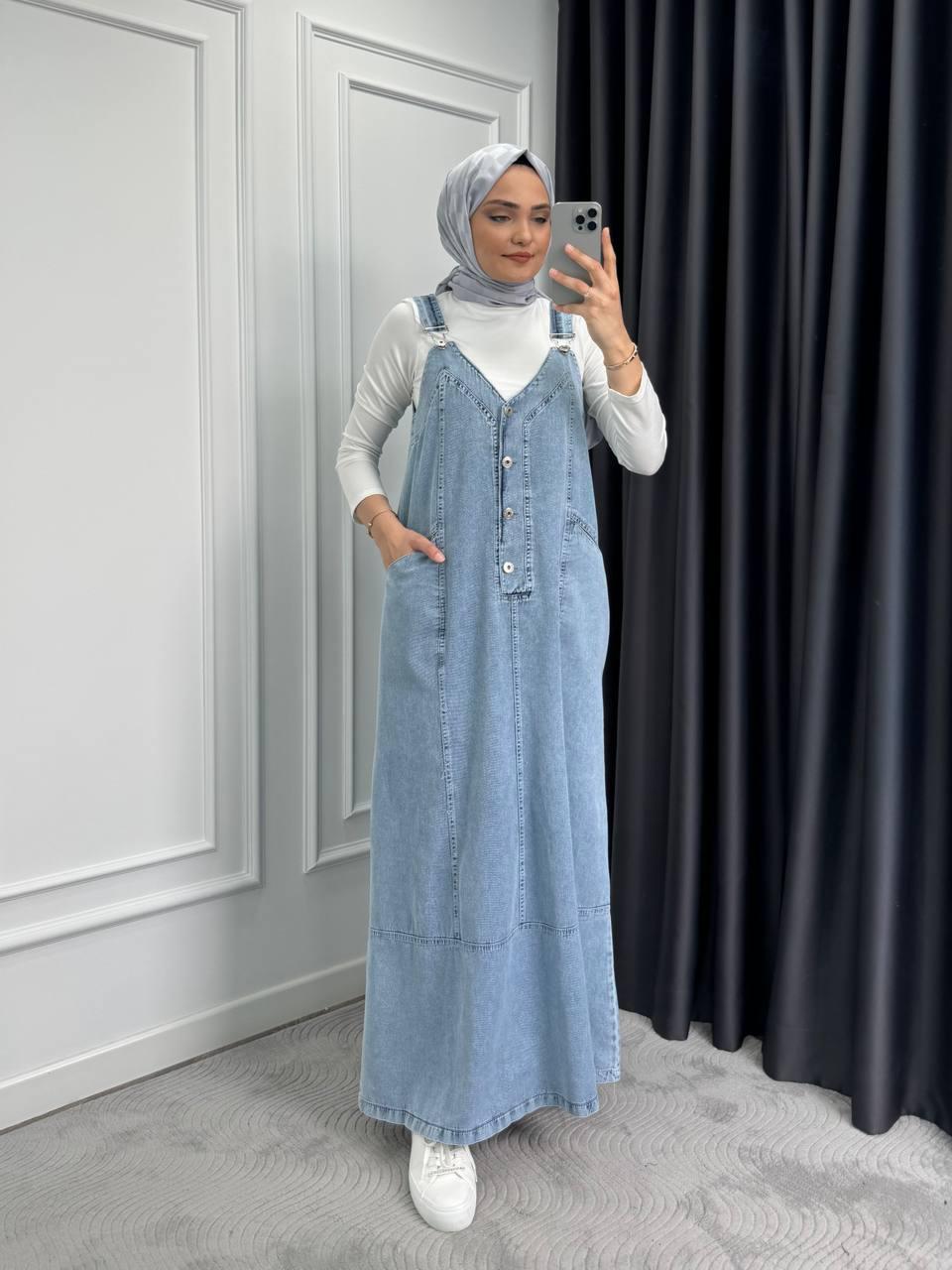 Blossom New Collection Great Quality Blue Denim/Jean Dress