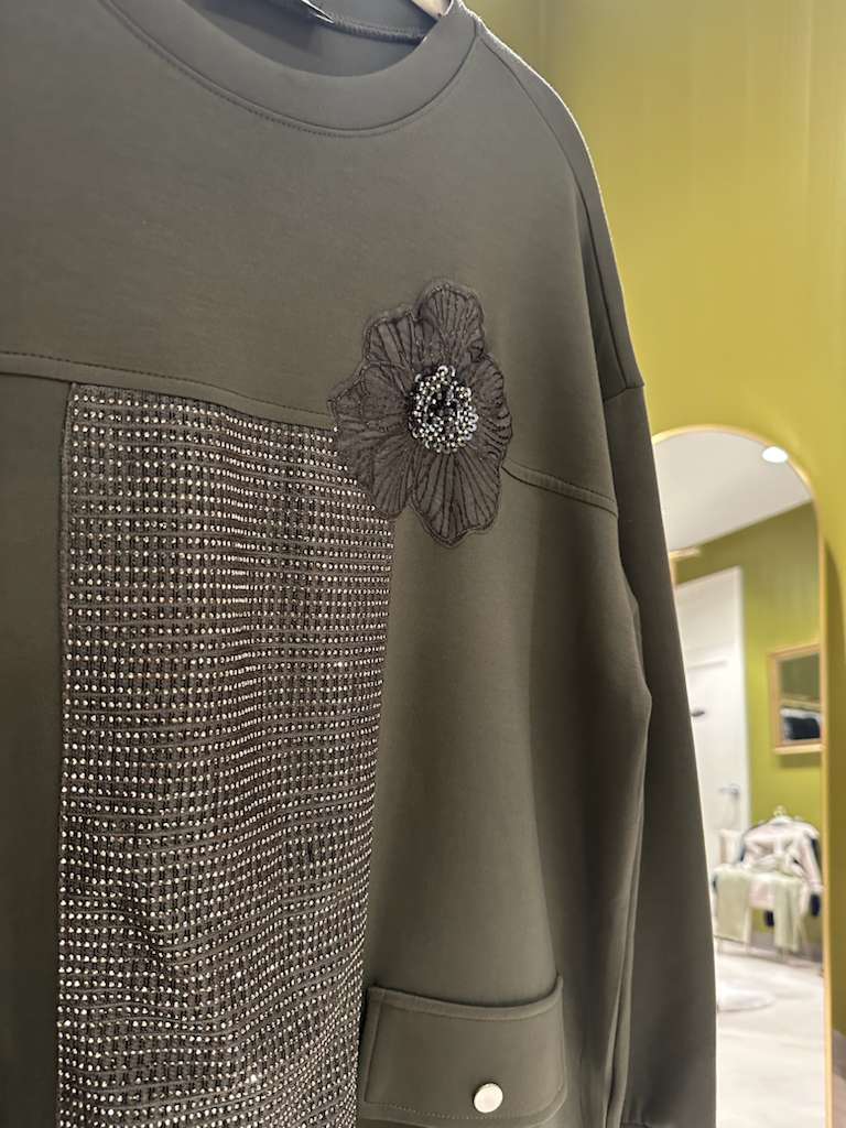 Green Embellished Cord Set