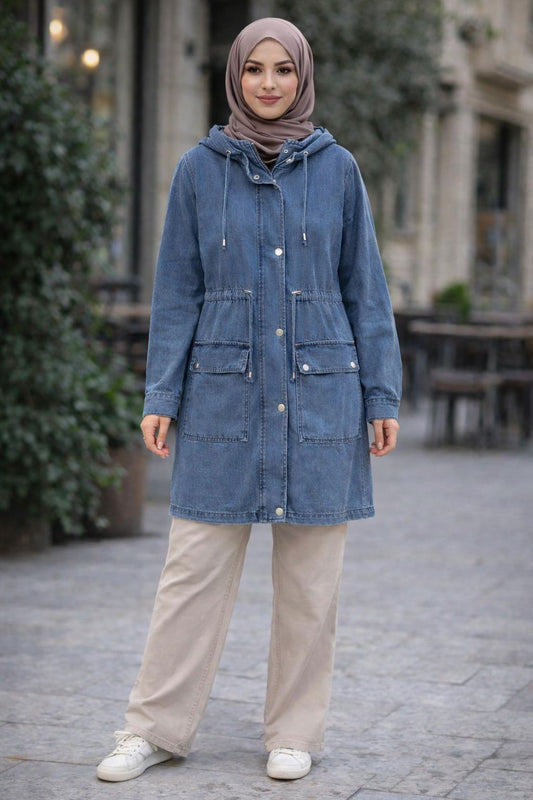 Denim Trench Coat