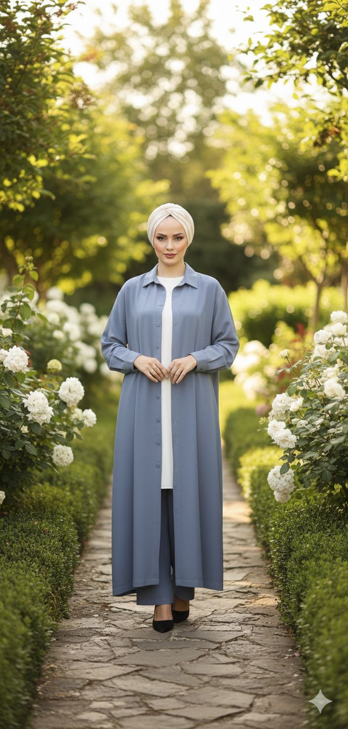 Blossom New Collection 3Pcs Elegant Stone Blue Set