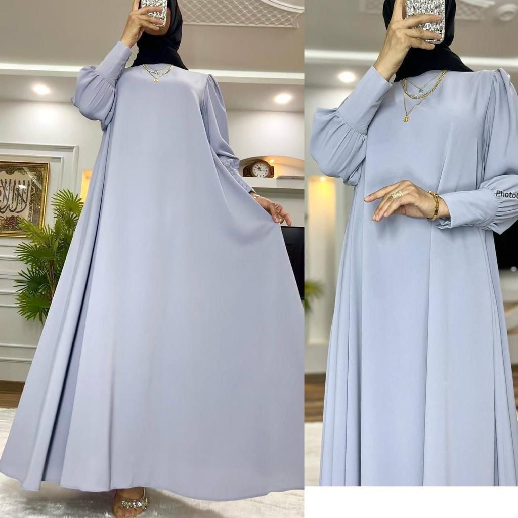 cotton silkylomg abaya dress