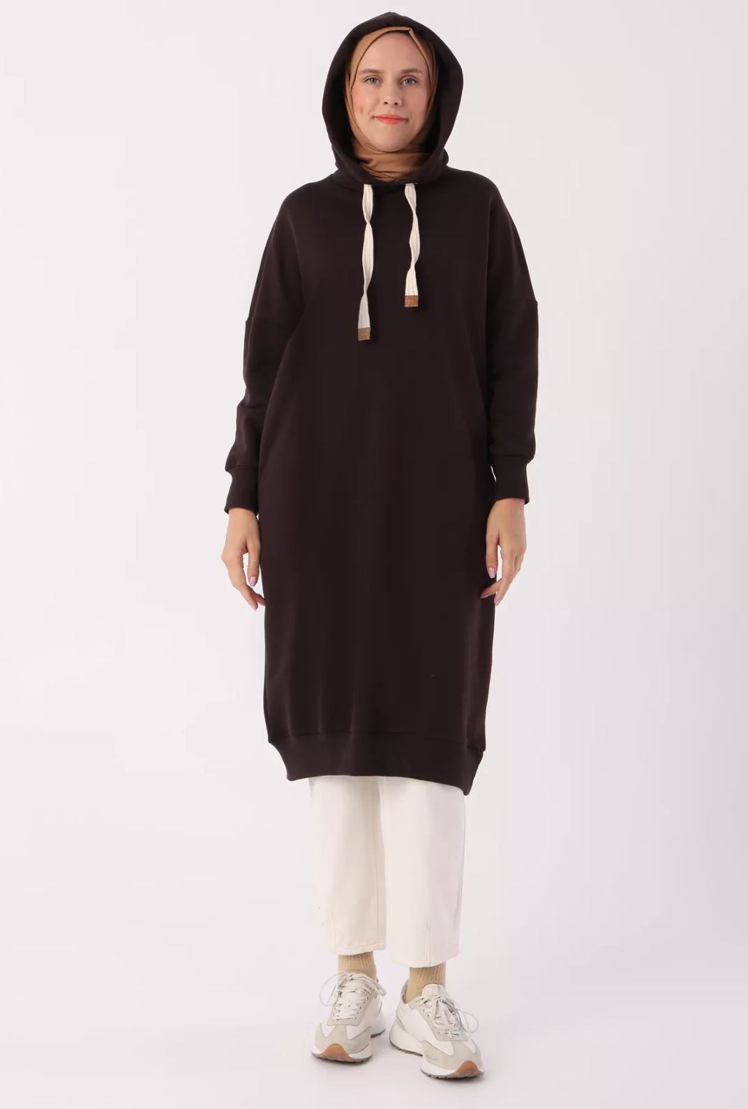 Blossom Collection Hooded Sweat Tunic With Pocket