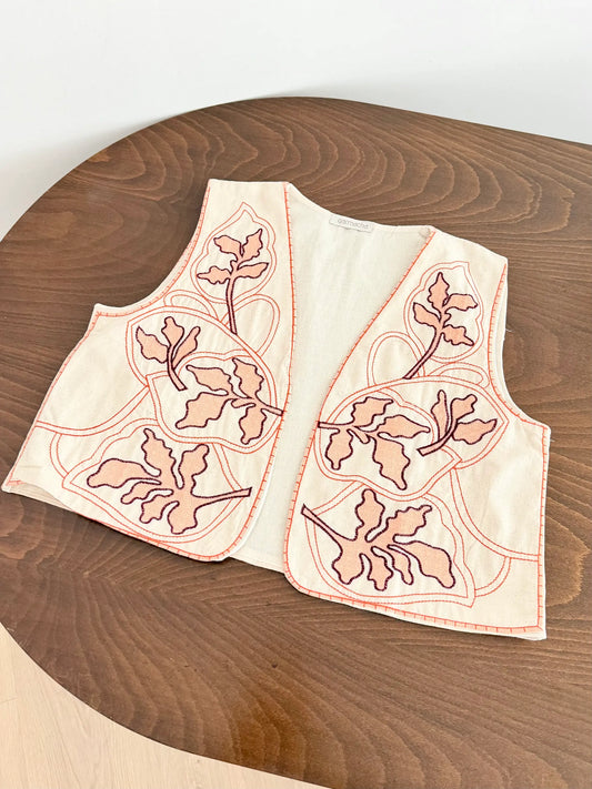 Leaf Embroidered Yelek