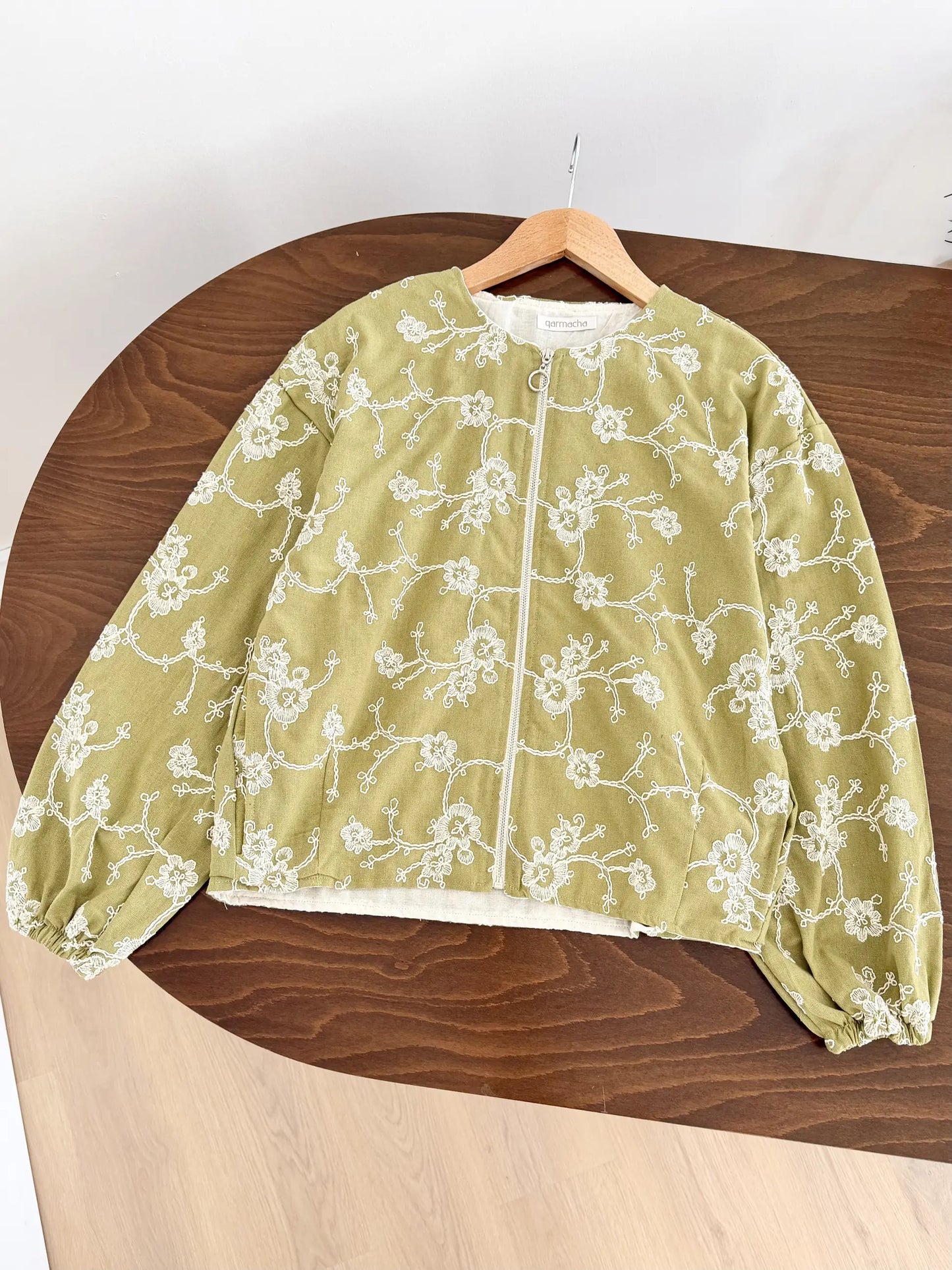 Embroidered Zip Jacket