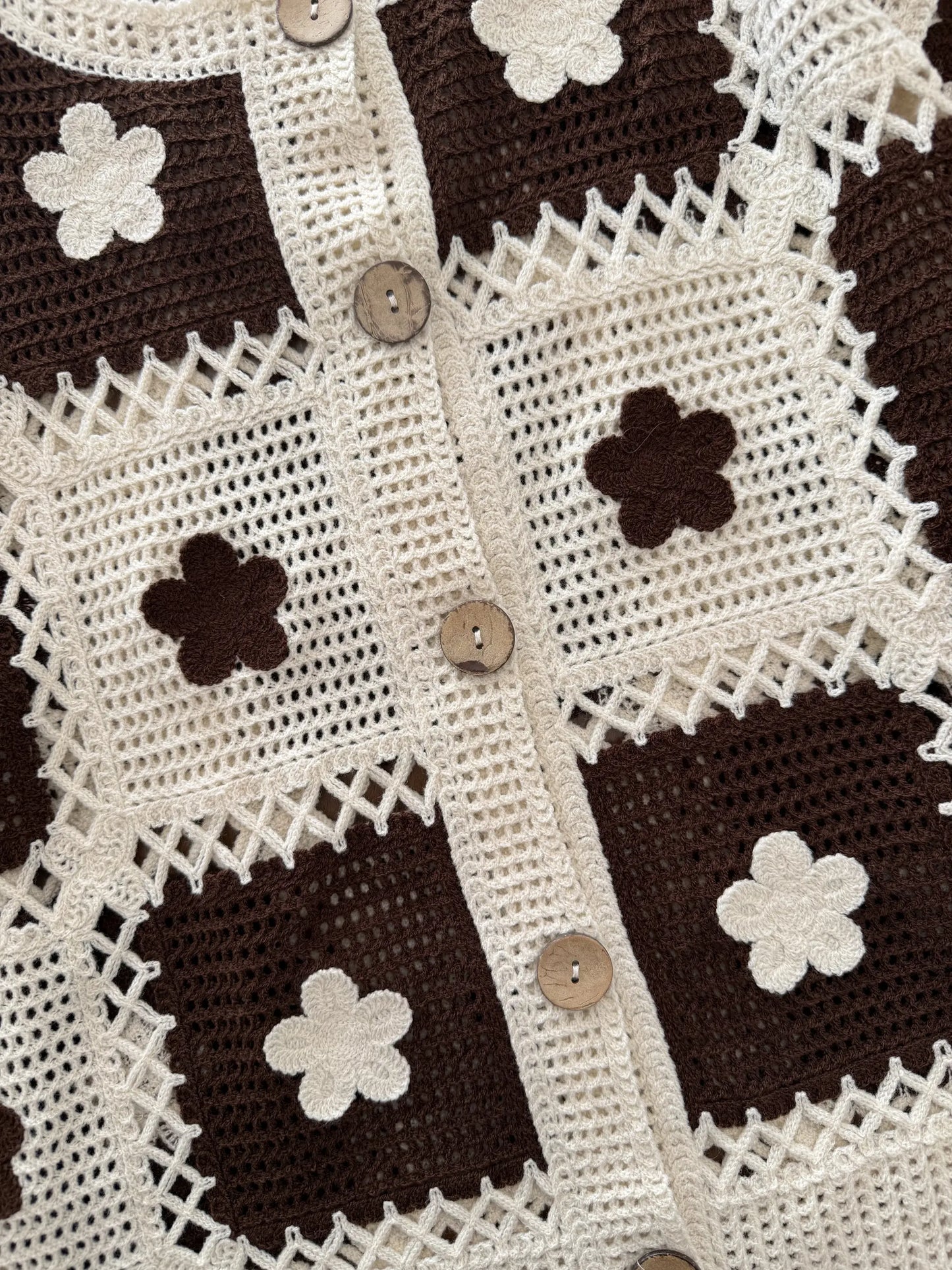 Daisy Patterned Cardigan