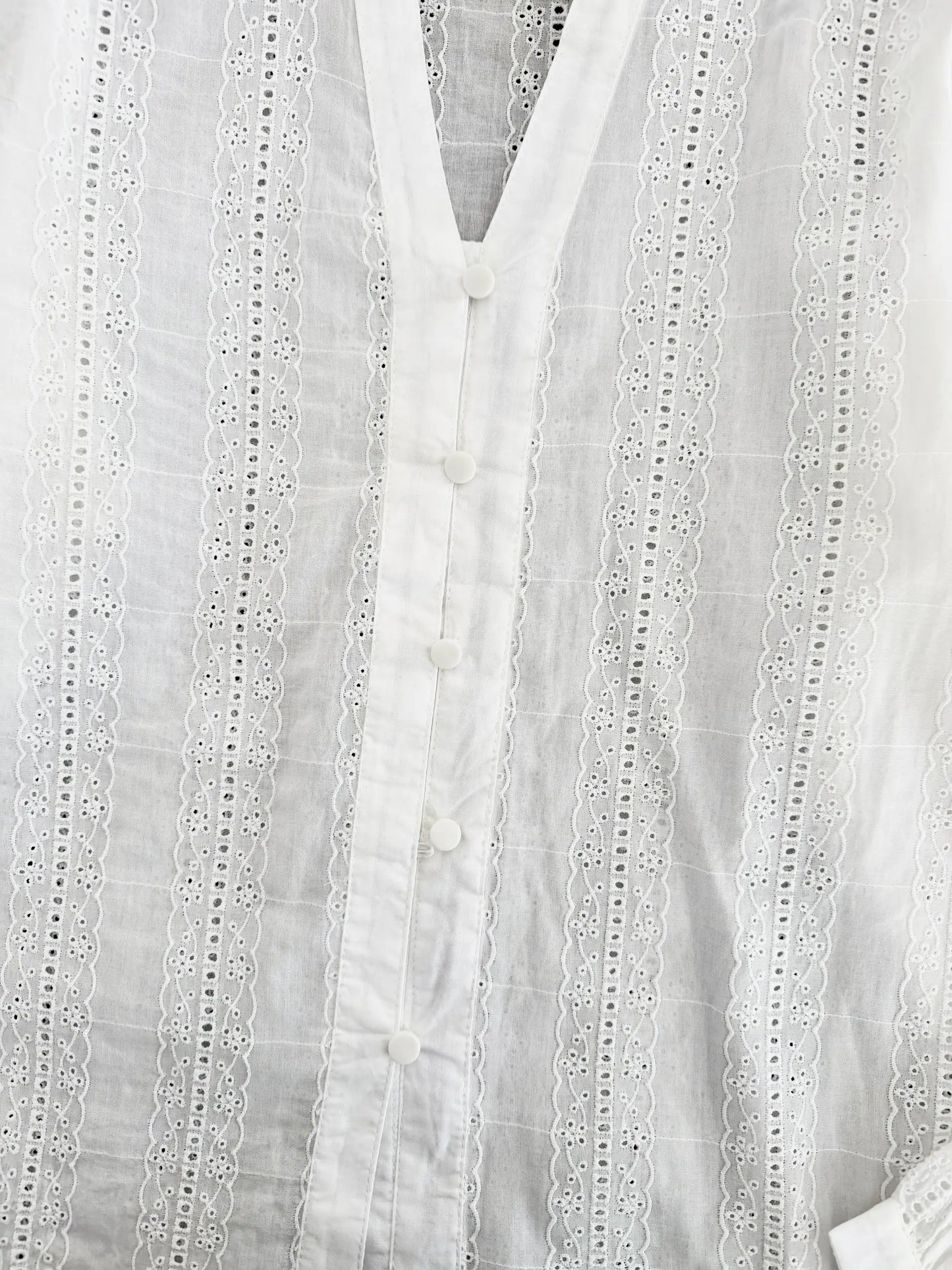 V-Neck Embroidered Shirt